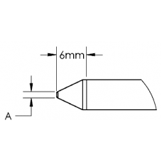 Картридж-наконечник GTC, конус, PWR, 0.5X6.0MM