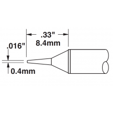 Картридж-наконечник для СV/MX, конус 0.4х8.4мм (замена STTC-122)