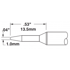 Картридж-наконечник для СV/MX, конус тонкий 1.0х13.5мм (замена STTC-101) Картридж-наконечник для СV/MX, конус тонкий 1.0х13.5мм (замена STTC-101)