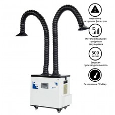 Дымоуловитель PURE-AIR PA-500TD-IQ с дымоприемниками 2х75мм